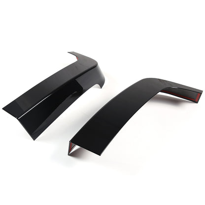 2pcs Glossy Black Window Pillar Posts Door Trim Cover For Hummer H3 2005-09 US 8