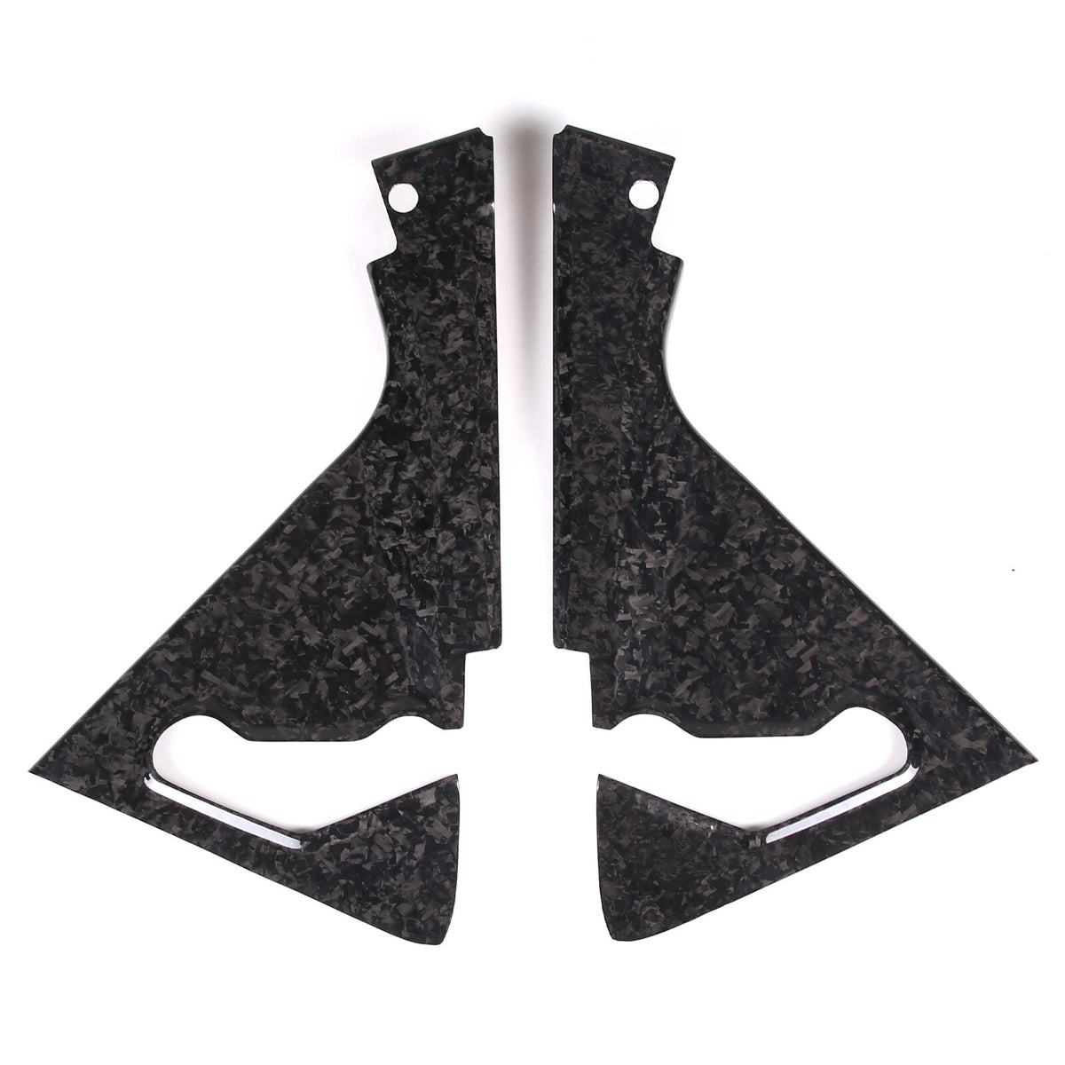 Forged Carbon fiber Front Hood Lift Support Corner Cover Trim For Corvette C8 9