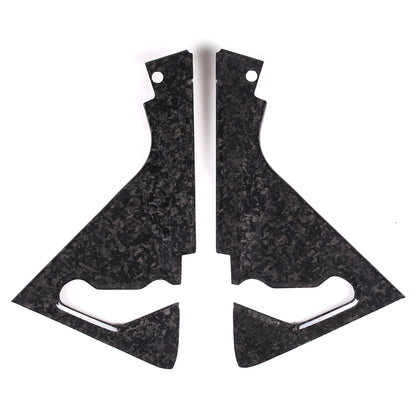 Forged Carbon fiber Front Hood Lift Support Corner Cover Trim For Corvette C8 9