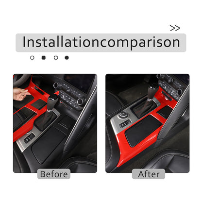 Sports Red Interior Gear Shift Panel Cover For Corvette C7 2014-2019 2