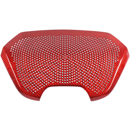 Red Real Carbon Fiber Rear Speaker Grille Trim For Corvette C8 1LT/2LT 2020+ 18