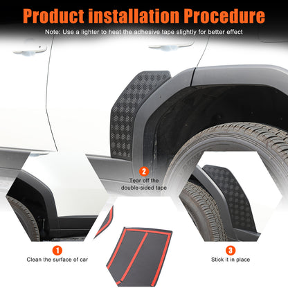 Rear Wing Fender Anti-Scratch Plate Cover For Toyota Land Cruiser LC250 24+ 10