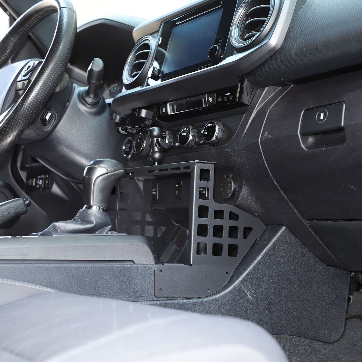 Center Multifunctional Expanding Phone Mount Bracket For Toyota Tacoma 2016-2022 15