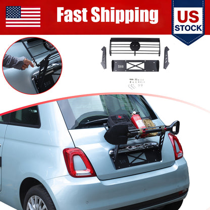 Hitch Mount Cargo Carrier Basket Rear Rack For Fiat 500 2010-2024 US 1