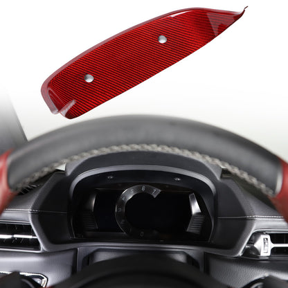 Red Real Carbon Fiber Dashboard Panel Frame For Toyota Supra A90 2019-22 14