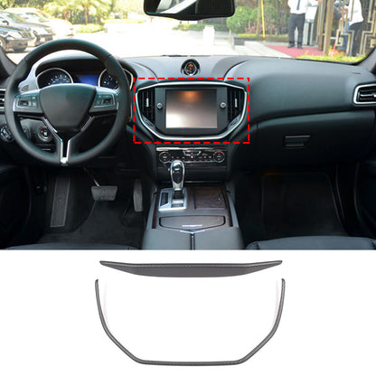 Matt Carbon fiber Center Console air outlet frame Trim For Maserati Ghibli 14-15 1
