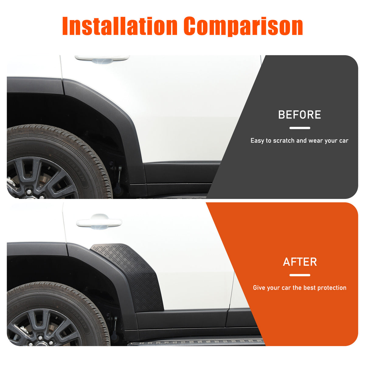 Rear Wing Fender Anti-Scratch Plate Cover For Toyota Land Cruiser LC250 24+ 8