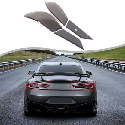 Smoked Black Rear Tail Light Guard Decor Cover Trim Bezel For Infiniti Q60 2016+ 2
