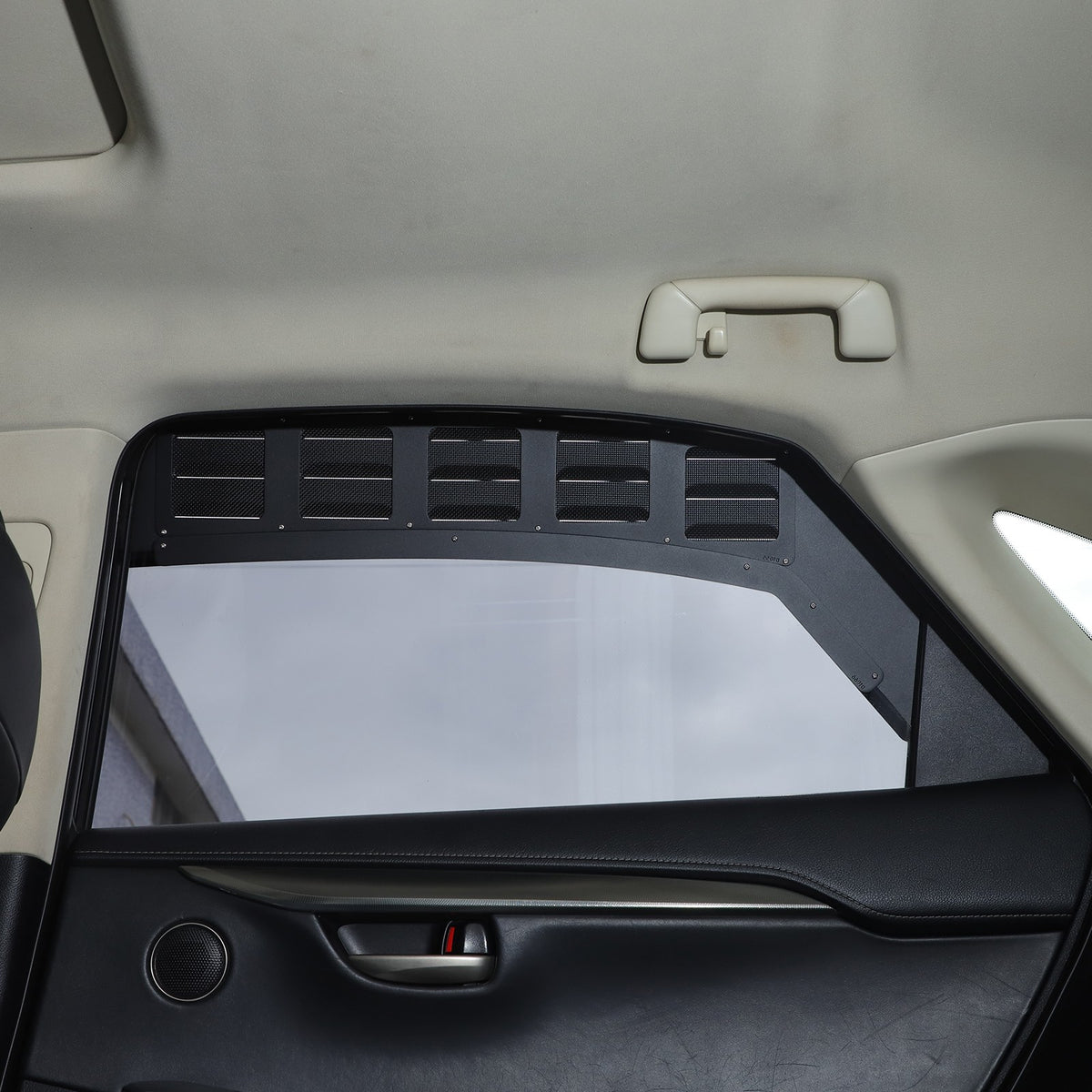 Aluminum Rear Door Window Louver Air Vent Panel Trim Cover For Lexus NX 2015+ 4