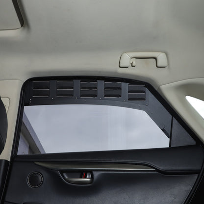 Aluminum Rear Door Window Louver Air Vent Panel Trim Cover For Lexus NX 2015+ 4