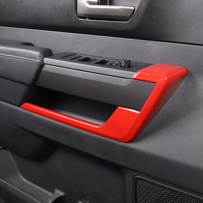 For Toyota Tundra 2022-2026 Window Lift Botton Trim Frame ABS Red 4PCS US 5
