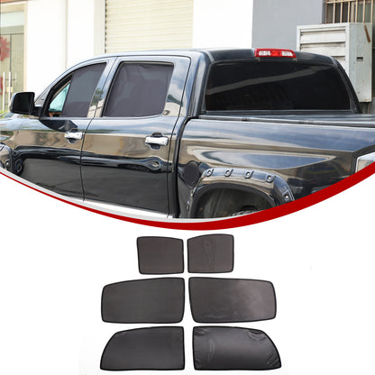 Black Window Screen Sun Shade Mesh Cover Windshield for Toyota Tundra 2007-21 US 14