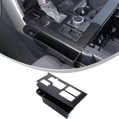 Carbon Center Console Gear Shift Panel Storage Box For Toyota Tundra/Sequoia 22+ 2
