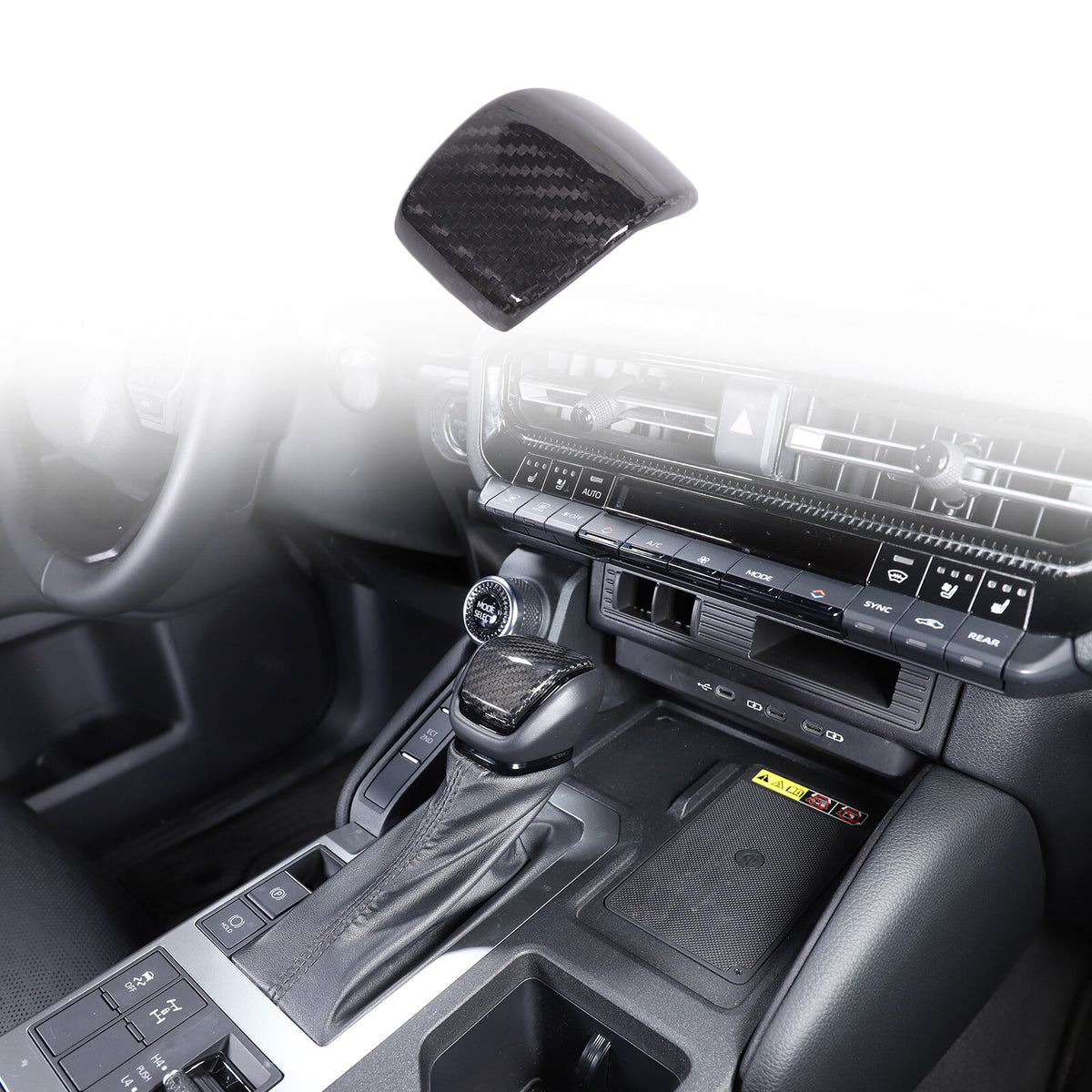 Real Carbon Fiber Interior Full Trim Set For Toyota Land Cruiser Prado LC250 24+ 11
