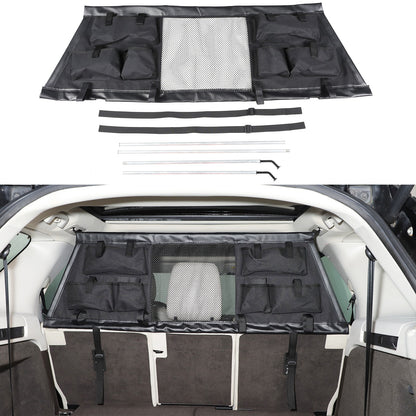 Trunk Divider Net Storage Bag Box Tray For Land Rover Discovery 5 L462 2017+ 13