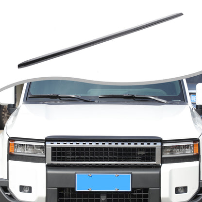 Glossy Black Front Grille Upper Engine Hood Trim For Toyota Land Cruiser LC250 1