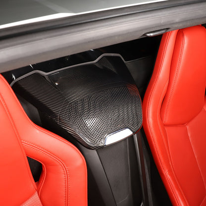 Real Carbon Fiber Rear Speaker Upper Panel Trim For Corvette C8 Coupe Z06 US 13