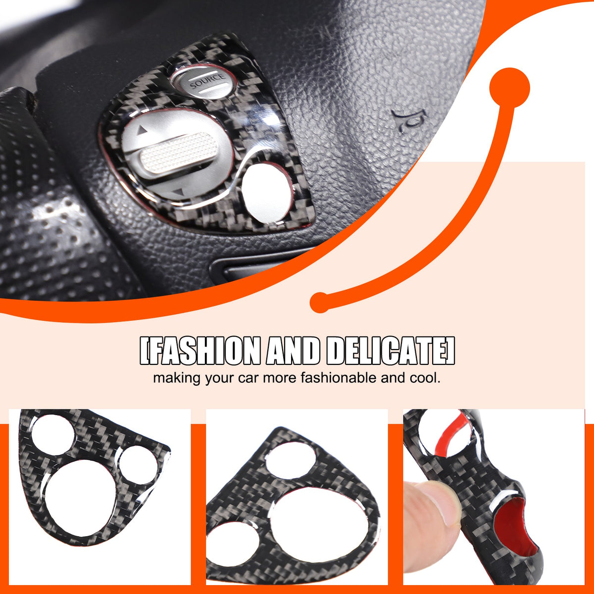 Soft Carbon Fiber Interior Center Console trim Sticker For Nissan Juke 2011-2019 37