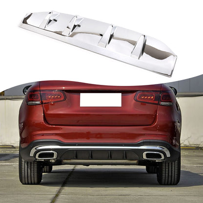 Glossy Silver ABS Rear Bumper Skid Plate For Mercedes-Benz GLC X253 2020-2021 1