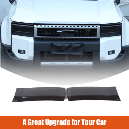 Black Smoked Front Headlight Len Cover For Toyota Land Cruiser LC250 24+ 16
