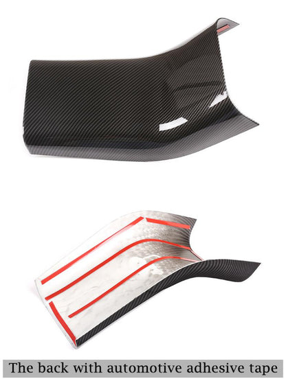 For Tesla Model 3 17-21 Matte Carbon Fiber Rear Air Outlet Anti-Kick Panel Trim 7