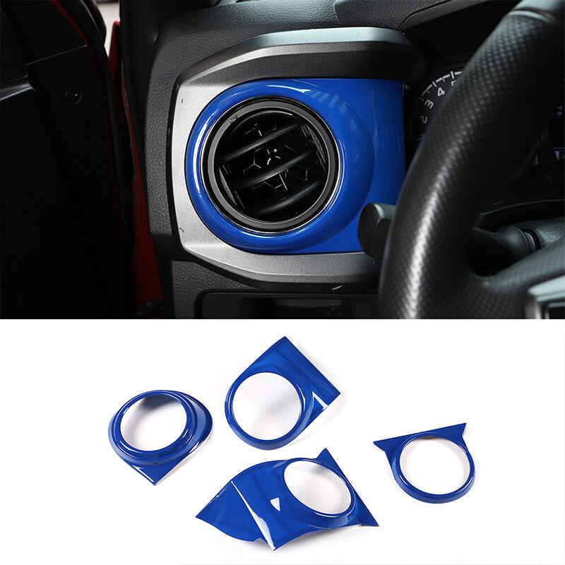 Dark Blue Interior Dashboard Center Console Trim Set Kit For Toyota Tacoma 16-23 12