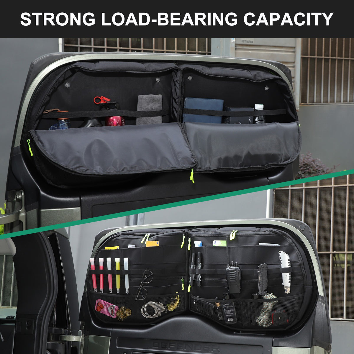Tailgate Rear Door Cargo Trunk Storage Bag Organizer For LR Defender L663 20+ 5