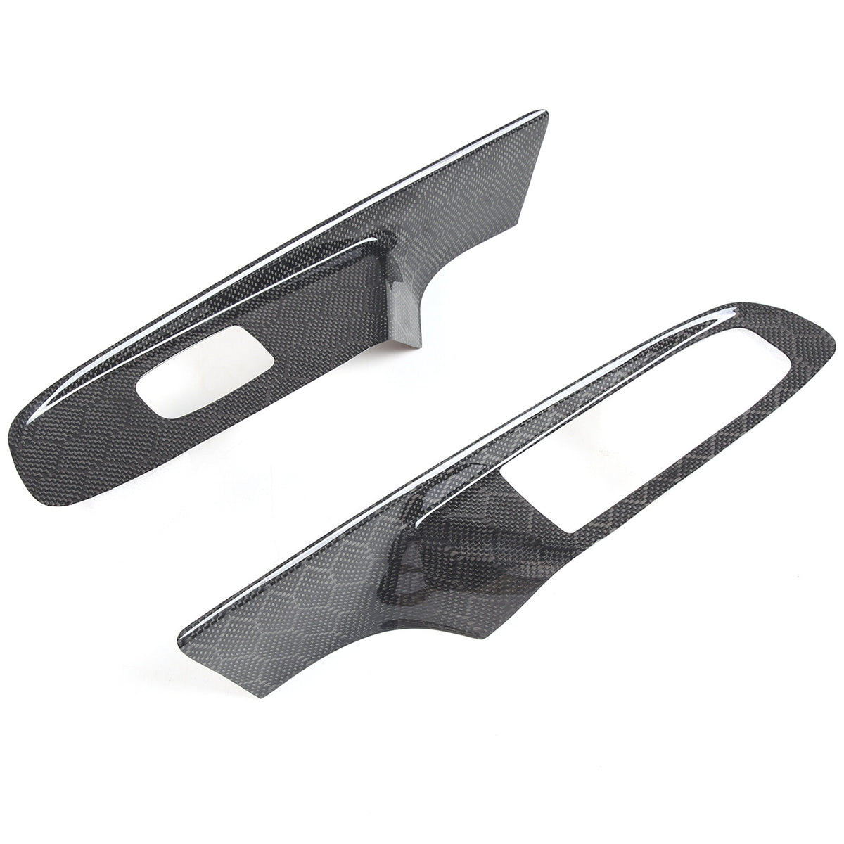 Honeycomb Carbon Fiber Window Lift Switch Panel Trim For Corvette C8 Convertible 17