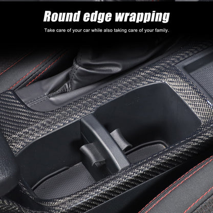 Real Carbon Fiber Console Gear Shift Panel For Subaru WRX STI VB S4 MT 2022 2024 24