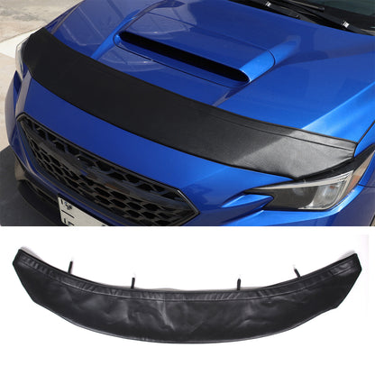Black Car Bonnet Hood Bra Protector Mask Cover Guard For Subaru WRX VB 2022-2024 4