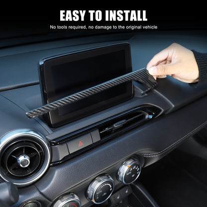 Real Carbon Fiber Center Console air outlet Trim Cover For Mazda MX-5 Miata 16+ 20