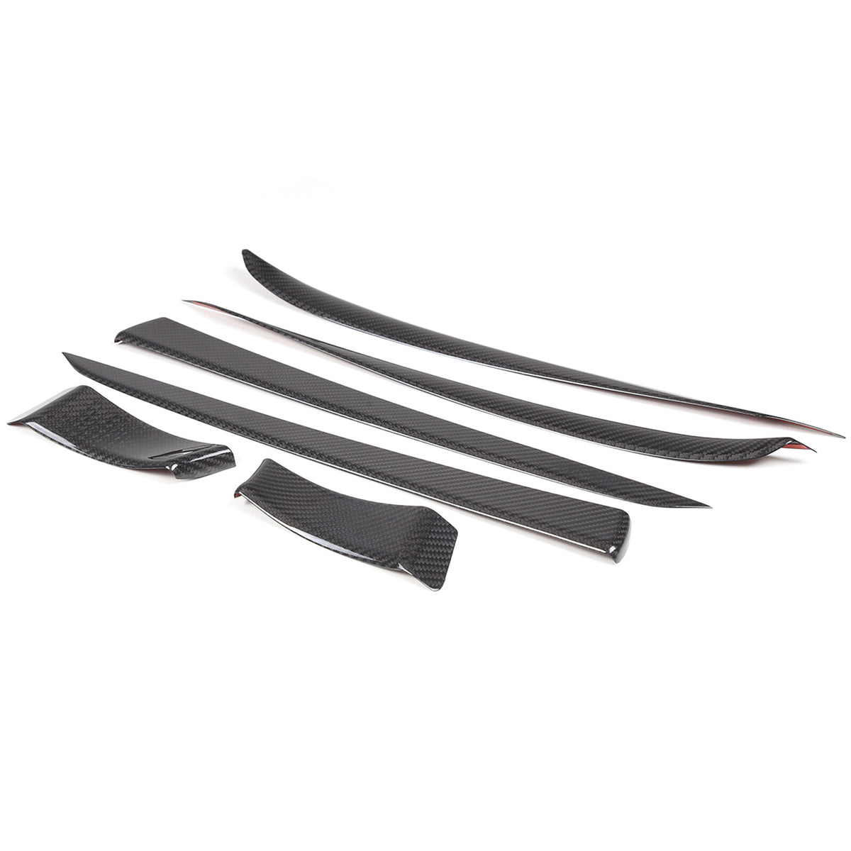 Real Dry Carbon Fiber Center Console Interior Trim Cover For Tesla Model S 23+ 47