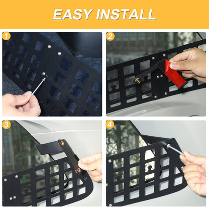Side Window Cargo Barrier & Organizer Molle Panel For Subaru Forester 2019-2024 5