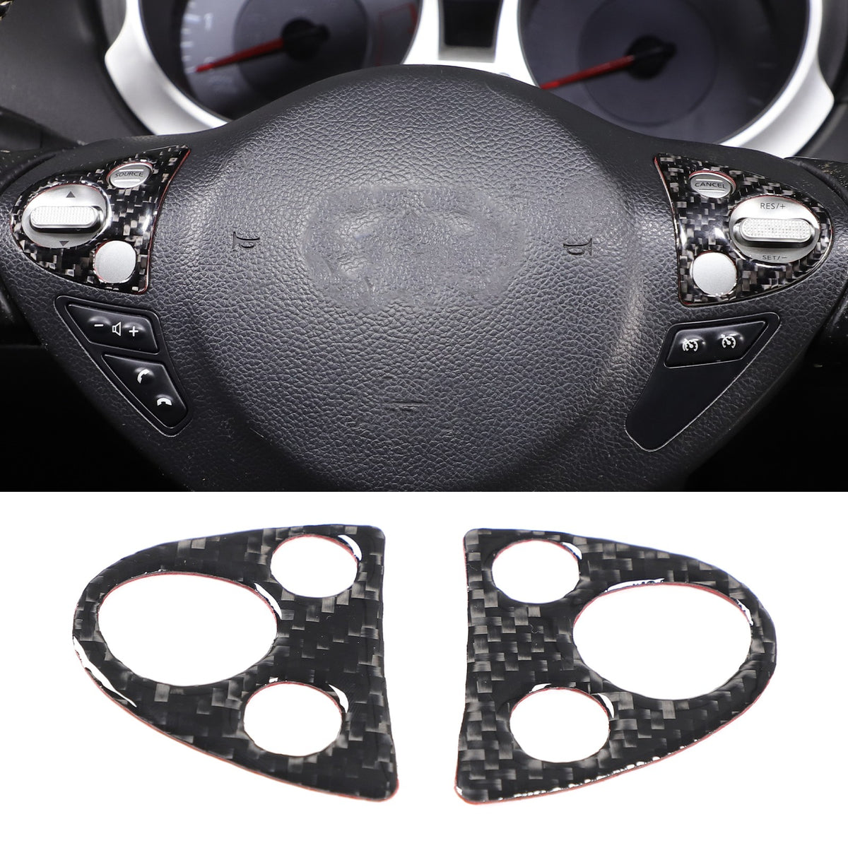 Soft Carbon Fiber Interior Center Console trim Sticker For Nissan Juke 2011-2019 27