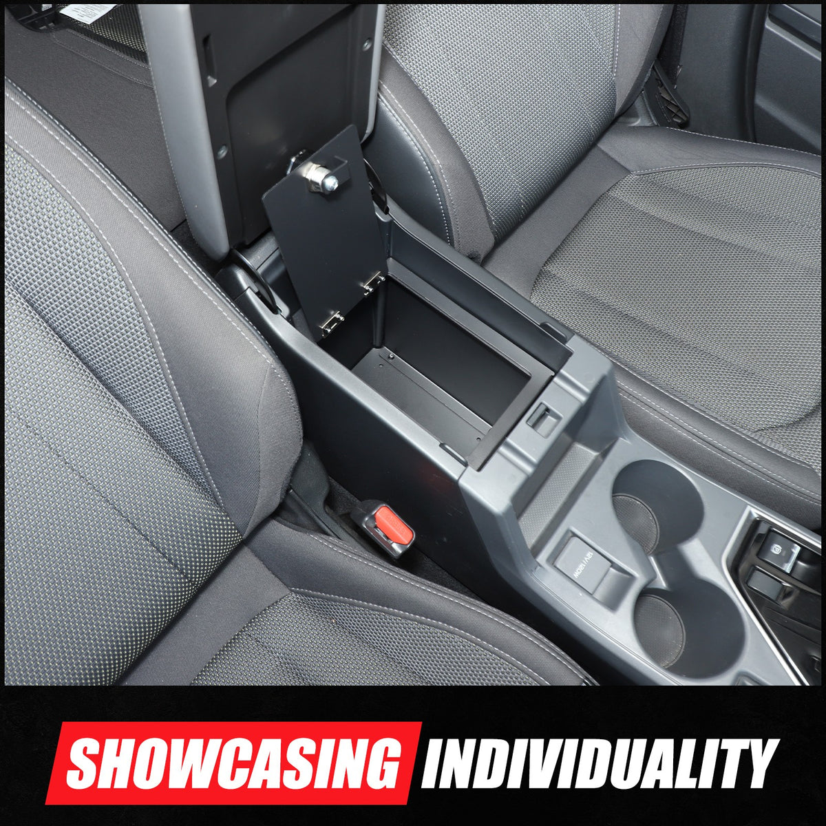 Alloy Center Console Safe Storage Lock Box Tray For Subaru Crosstrek GU 24+ US 2