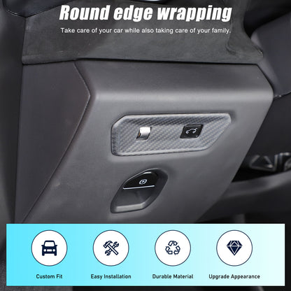 Matte Real Carbon Rear Door Tailgate Switch Cover Trim For Lotus EMIRA 2021-2025 7