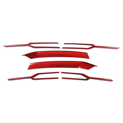 Red Real Carbon Fiber Front Grille Strip Trim For Lamborghini Urus 2018-2021 8