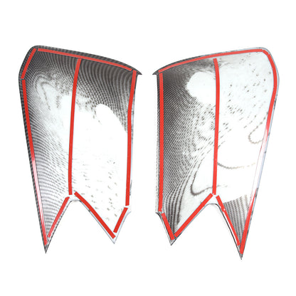 ABS Carbon Fiber Interior Door Anti-Kick Panel Cover Trim For Corvette C8 20-26 6