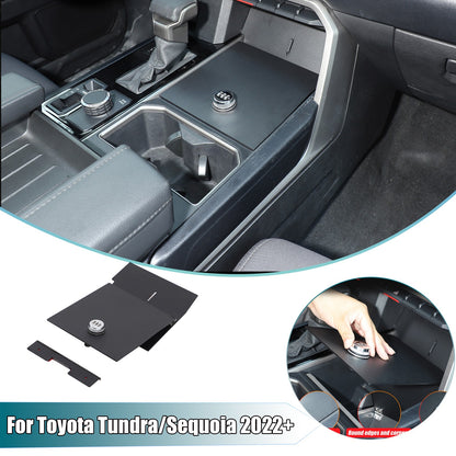 Aluminum Center Console Storage Slot Lock Box Tray For Toyota Tundra/Sequoia 22+ 1