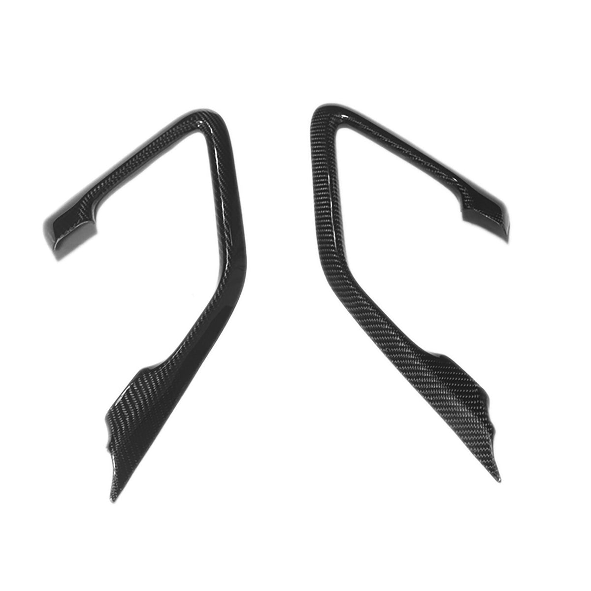 Real Carbon Fiber Interior Door Handle Cover Trim For Nissan R35 GT-R GTR 11