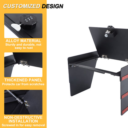 Center Console Safe GUN Armrest Storage Lock Box Tray For Ford Ranger T9 2023+ 6