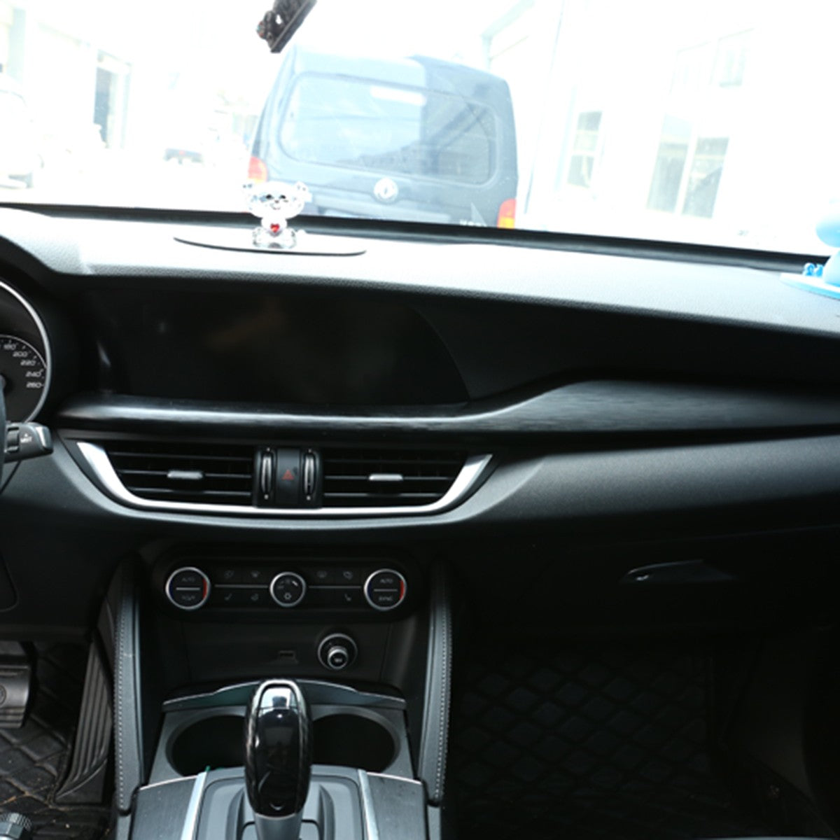Real Carbon Fiber Center Dashboard Trim For Alfa Romeo Stelvio 949 2017-2020 1
