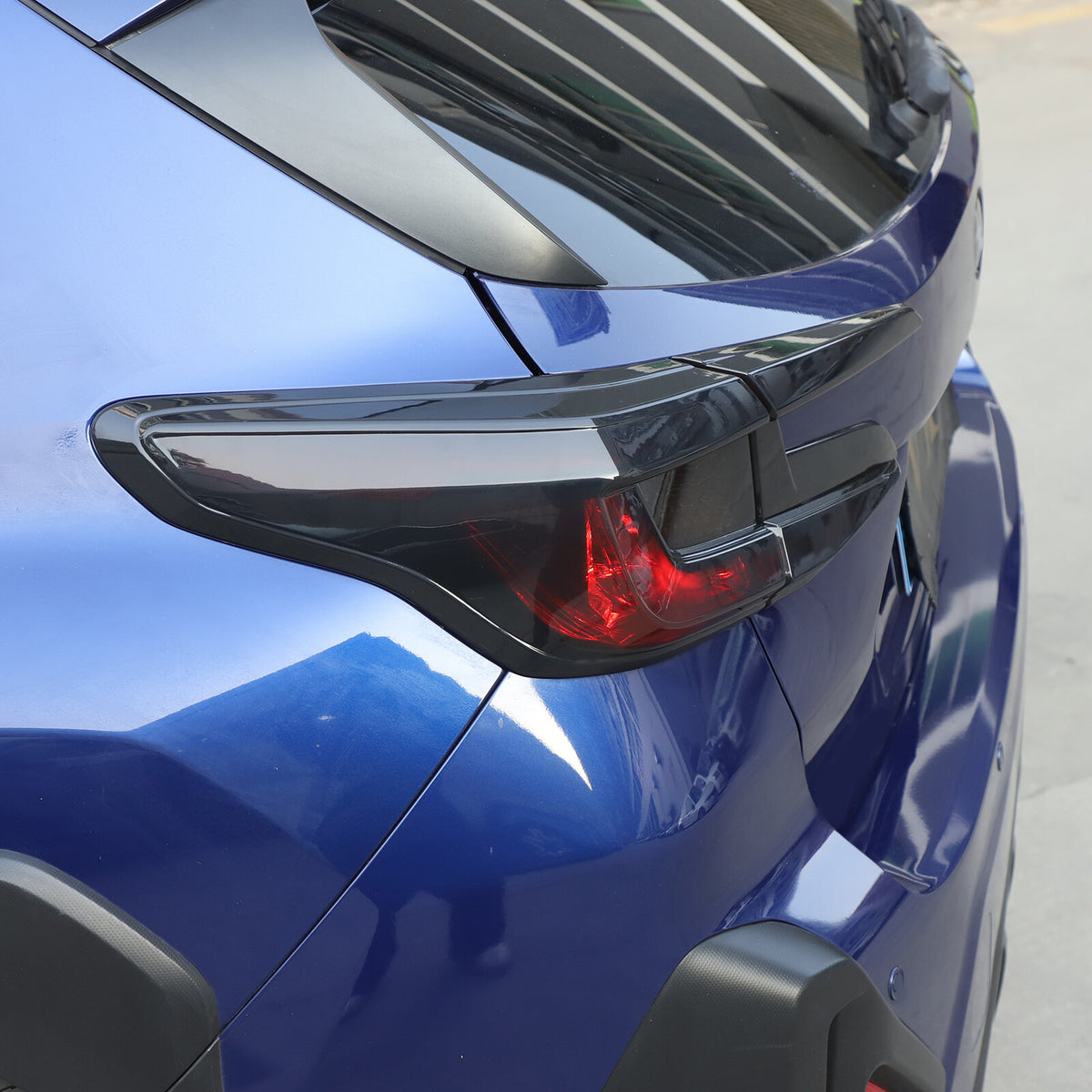 Smoked Black Rear Tail Light Guard Decor Cover Trim For Subaru Crosstrek 24+ US 20