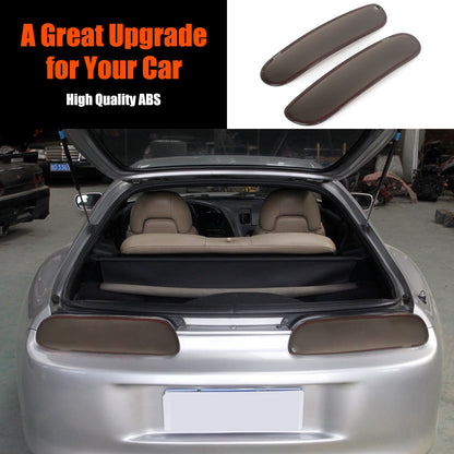 Smoked ABS Tail Light Smoke Housing Cover Trim for Toyota Supra 1993-2002 9