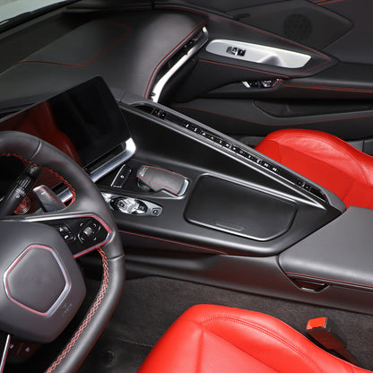 Matte Black ABS Full Interior Set Cover Trim Kit For Corvette C8 2020-25 - Styles 6-10 45
