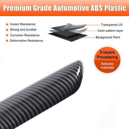 ABS Carbon Fiber Center Armrest Box Cover Trim For BMW iX I20 2022-2024 21