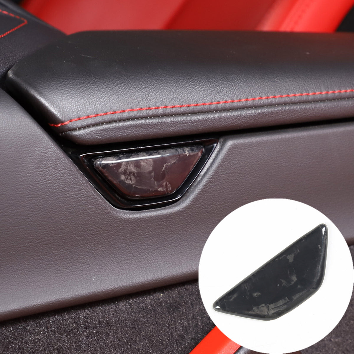 16PCS Forged Real Carbon fiber Car interior Kit Cover Trim Set For Corvette C8 7