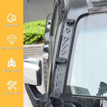 Carbon Steel A-Pillar LED Light Bar Mount Bracket For Hummer H3 2005-2009 11