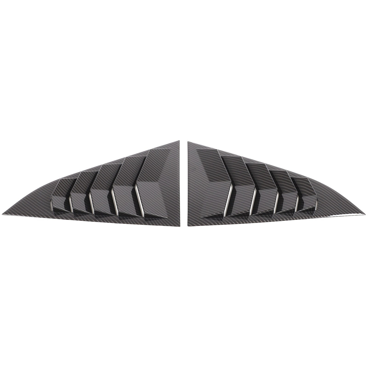 Carbon ABS Rear Window Triangle Louver Shutter Trim For Nissan 400Z Z34 2021+ 5