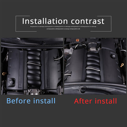 Matte Real Carbon Fiber Engine hood Protection Cover Trim for corvette C6 05-13 8
